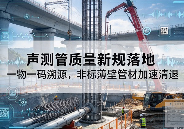 镇沅声测管质量新规落地，一物一码溯源，非标薄壁管材加速清退