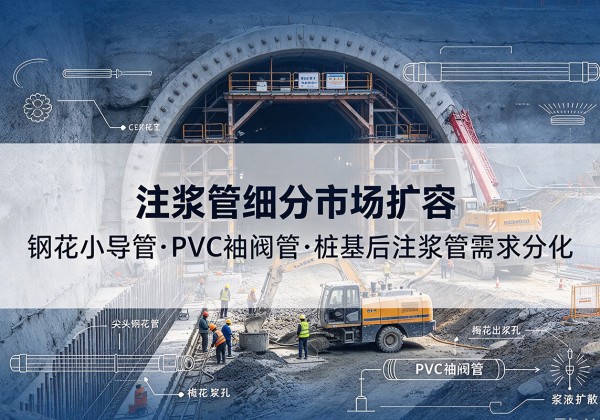 镇沅注浆管细分市场扩容，隧道钢花小导管、PVC 袖阀管、桩基后注浆管需求分化